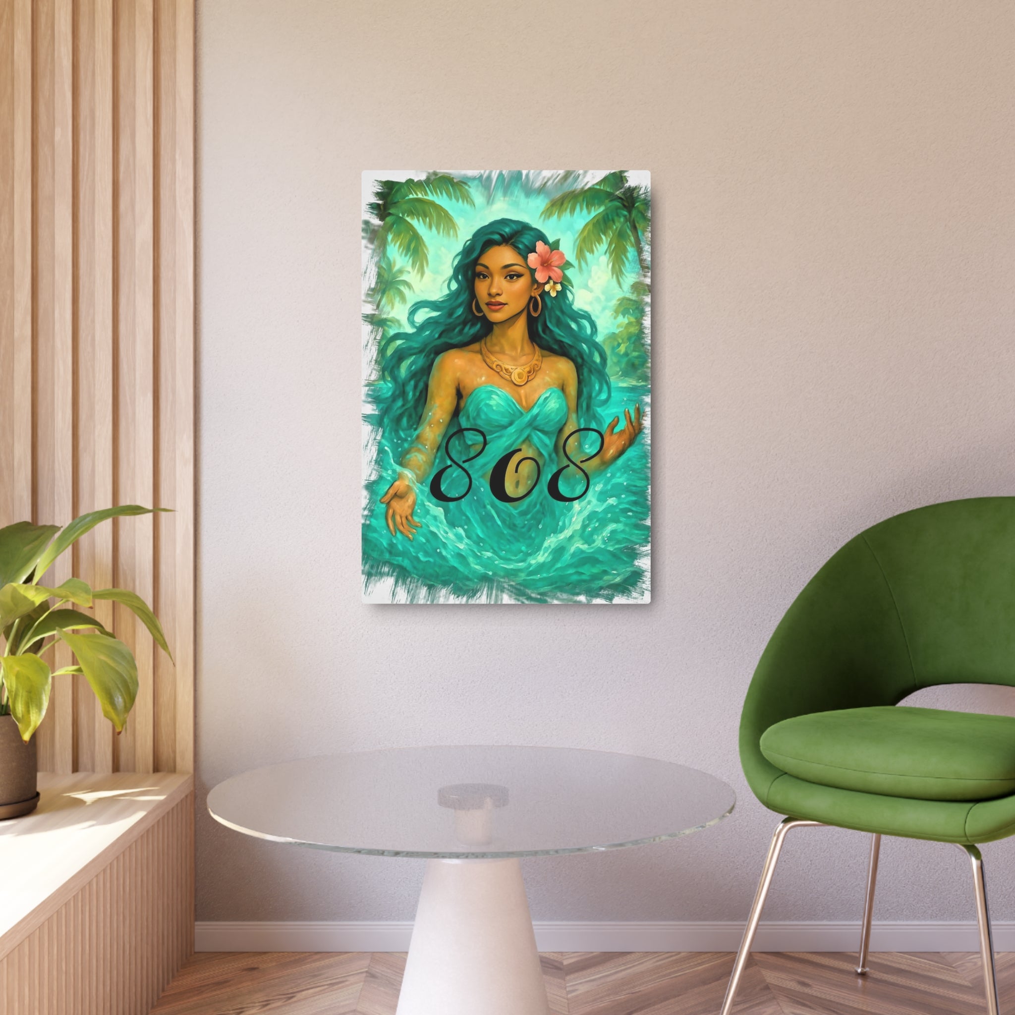 Emerging Sea 808 Aluminum Wall Art - Island Home Decor - D D