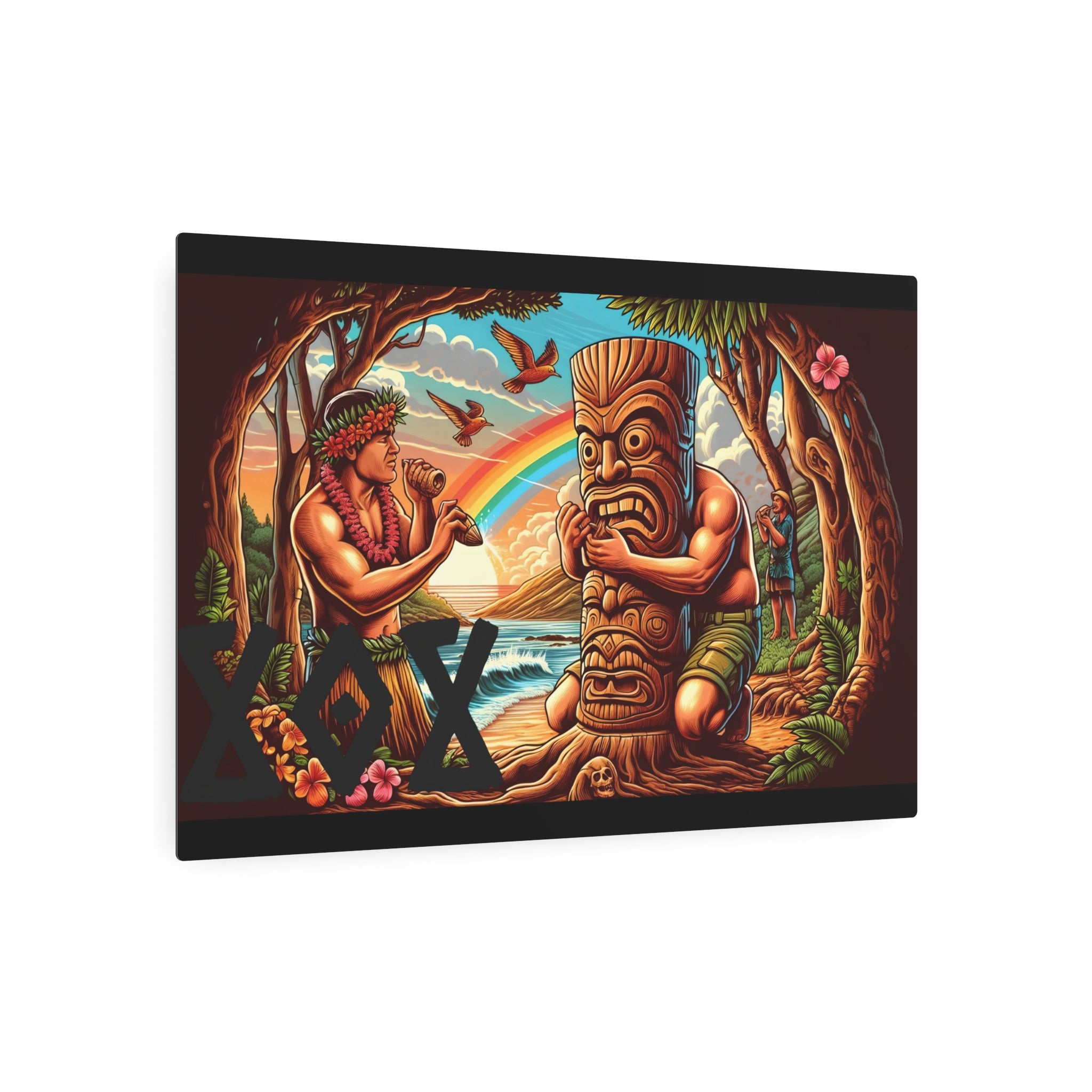 Tiki Totem 808 Aluminum Wall Art - Island Home Decor - D D