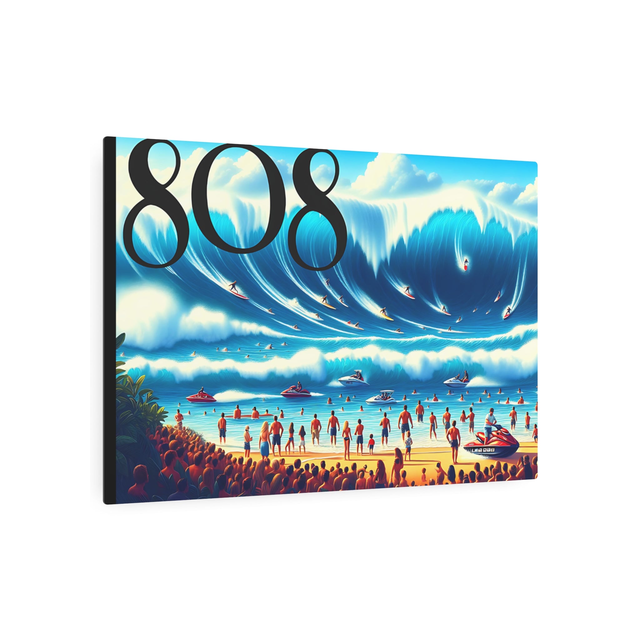 Big Wave Dave 808 Aluminum Wall Art - Island Home Decor