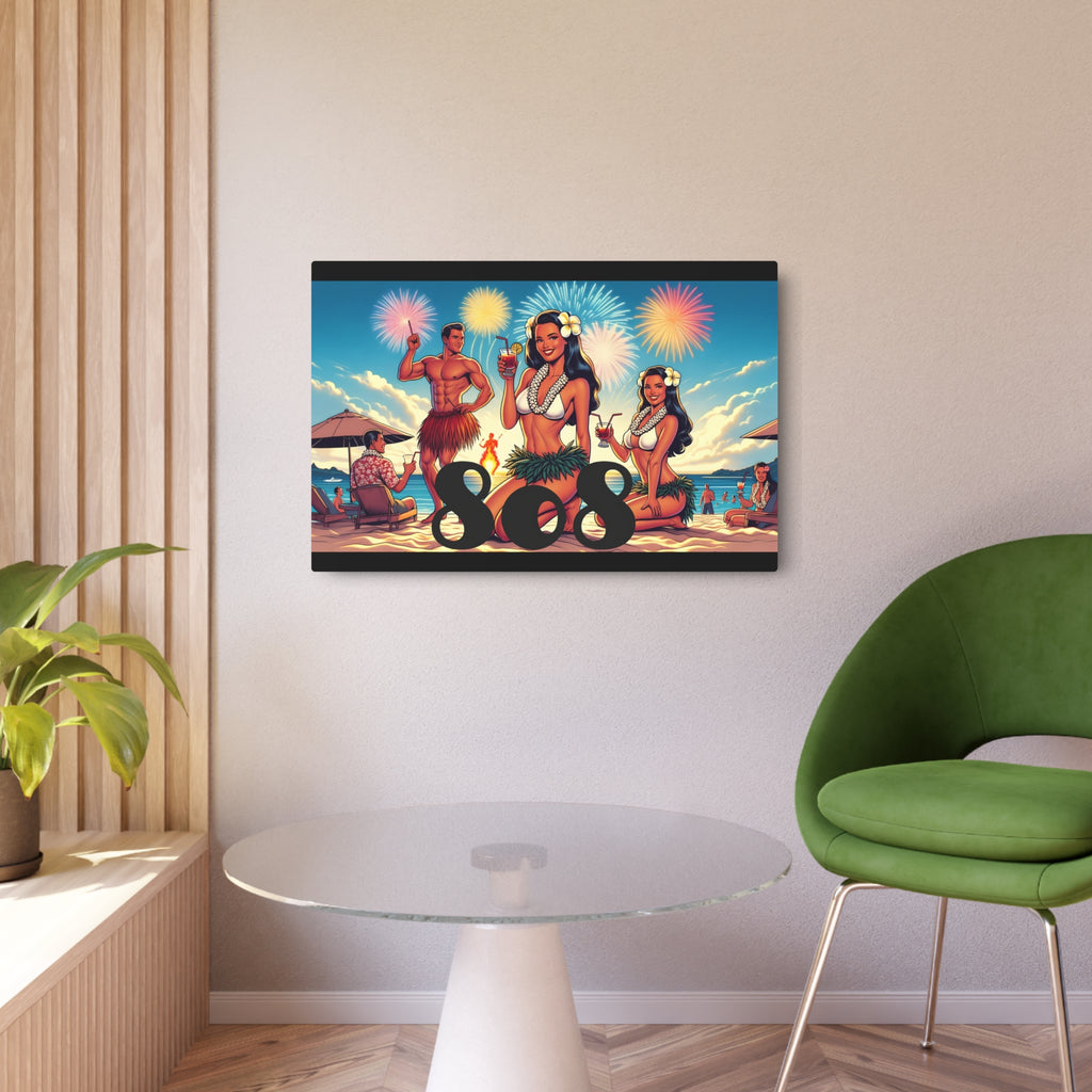 Waikiki Beach 808 Aluminum Wall Art - Island Home Decor - D D