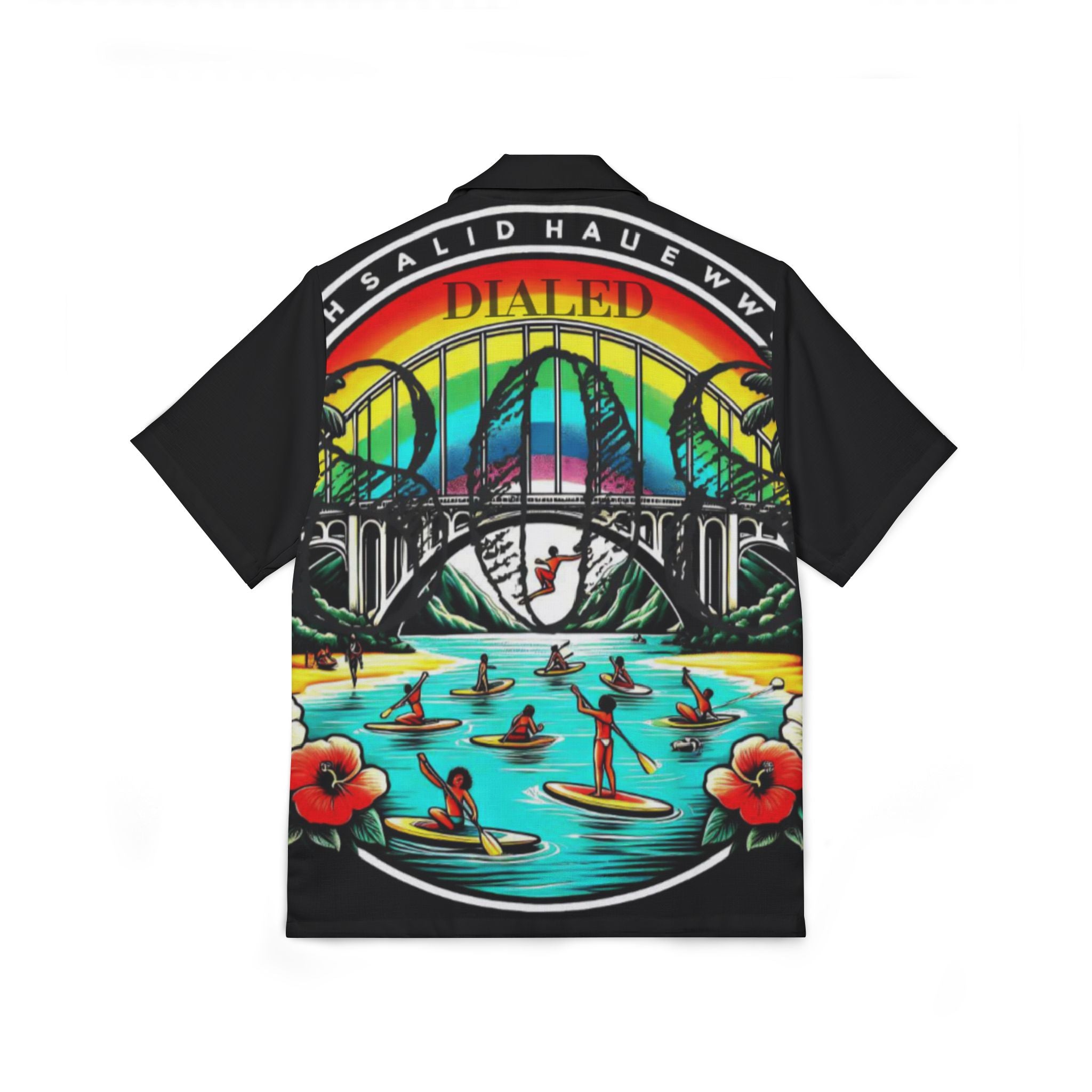 Rainbow Bridge 808 Aloha Shirt - Men's Island Button up