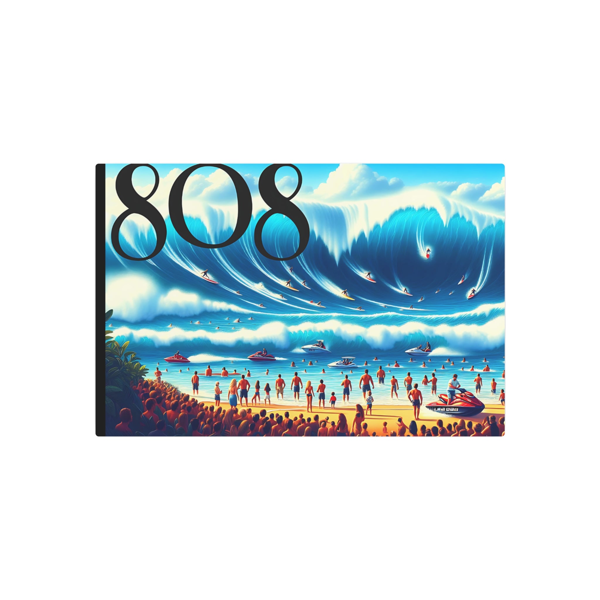 Big Wave Dave 808 Aluminum Wall Art - Island Home Decor