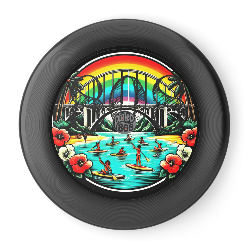 Rainbow Bridge 808 Throwback LP Frisbee - Island Graphic Flying Disc