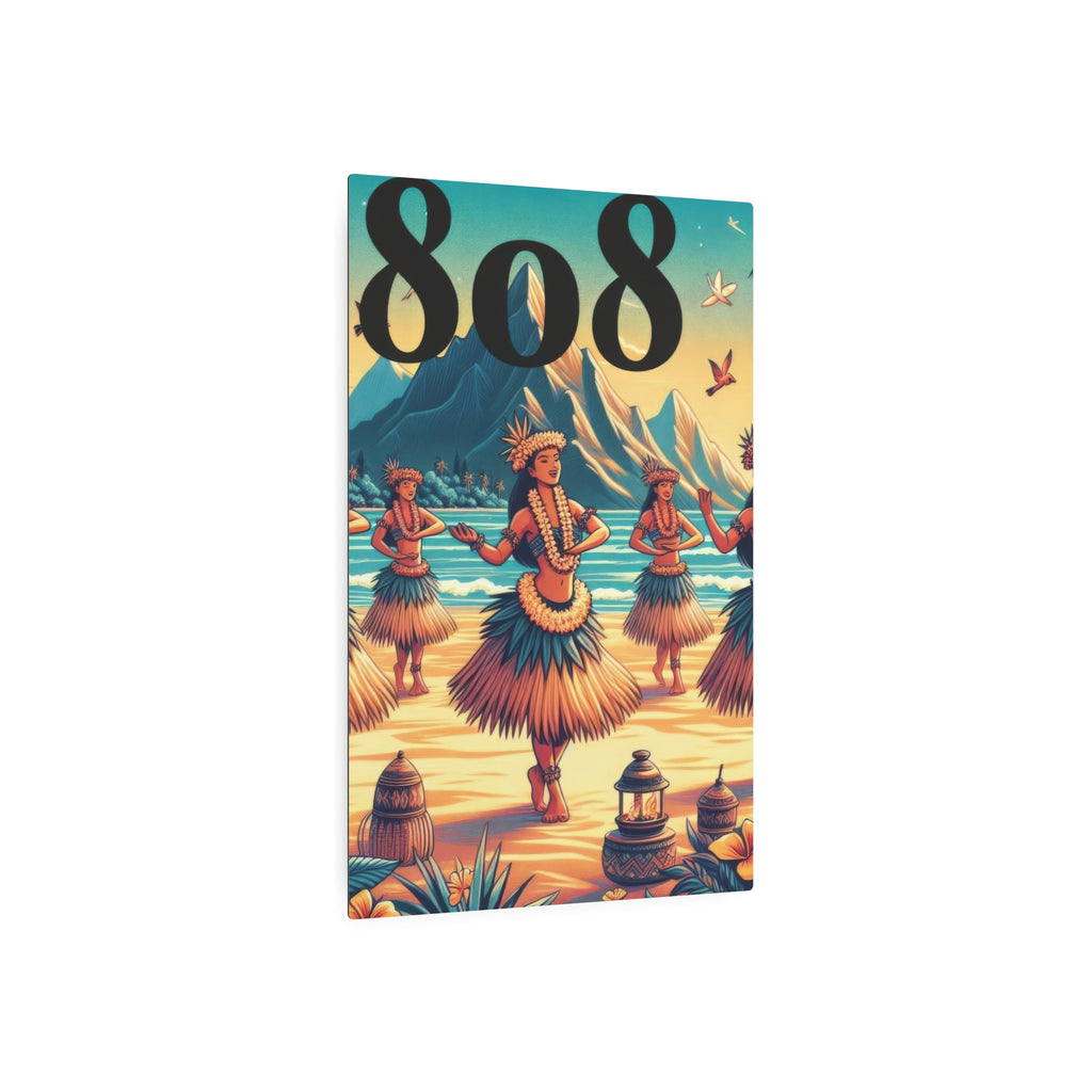 Hula Girl 808 Aluminum Wall Art - Island Home Decor - D D