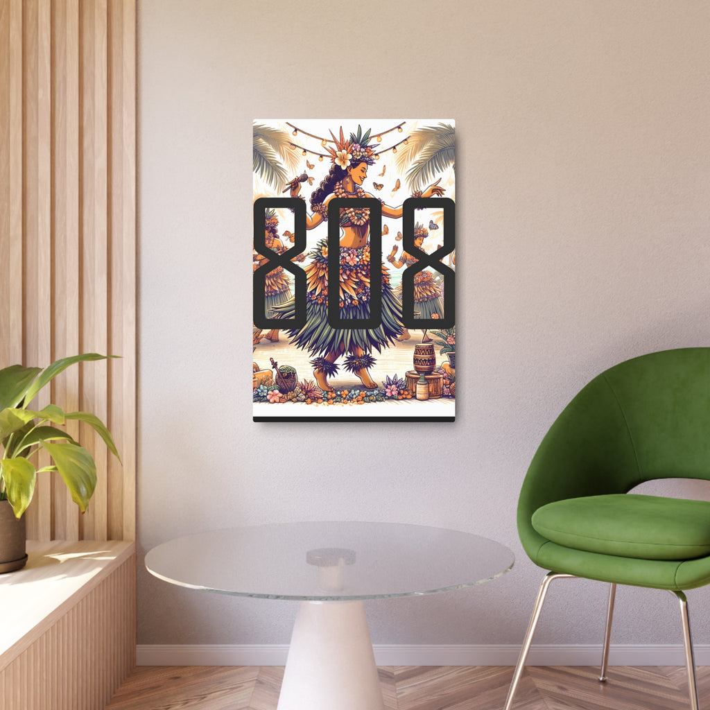 Hula Princess 808 Aluminum Wall Art - Island Home Decor - D D
