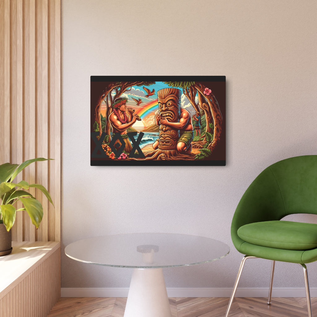 Tiki Totem 808 Aluminum Wall Art - Island Home Decor - D D