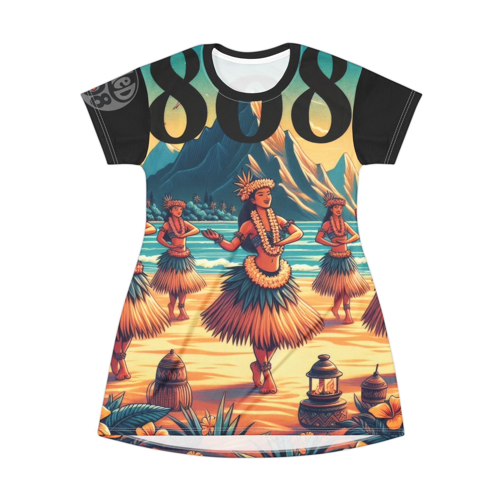 Hula Girl 808 Little Beach Dress - Women's Island Beachwear