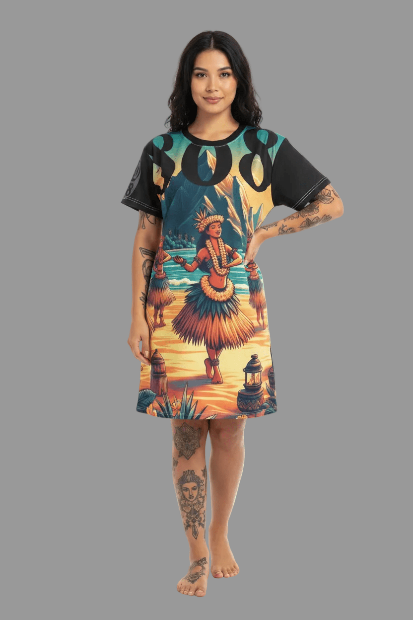 Hula Girl 808 Little Beach Dress - Women's Island Beachwear - D D