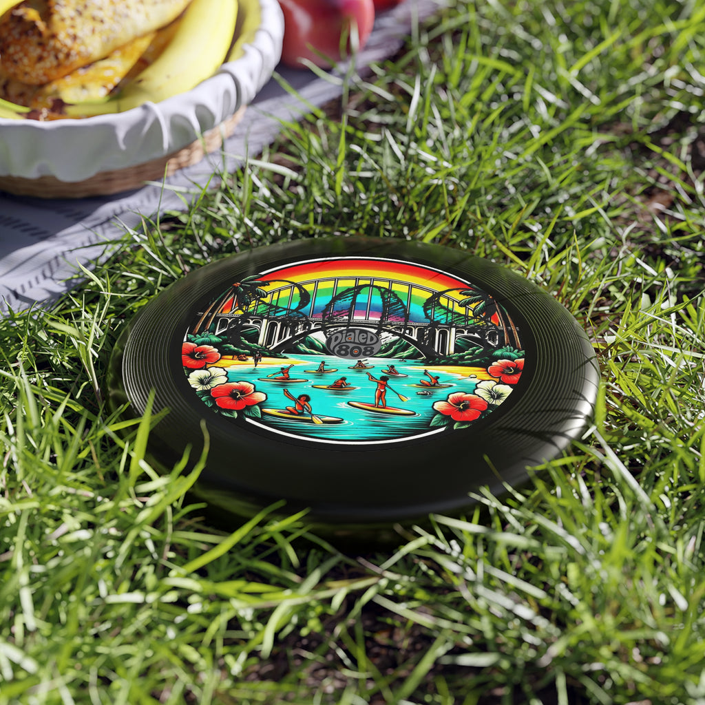 Rainbow Bridge 808 Throwback LP Frisbee - Island Graphic Flying Disc
