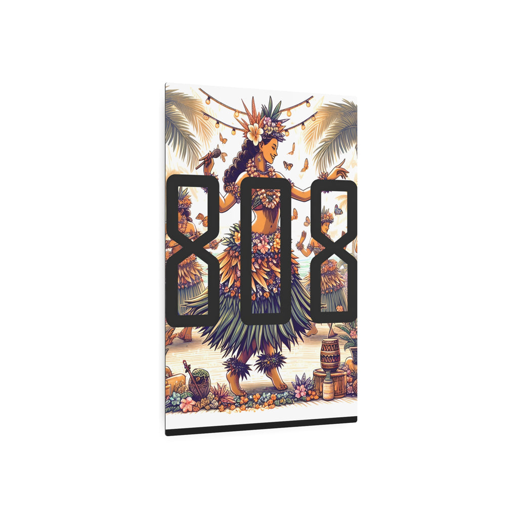 Hula Princess 808 Aluminum Wall Art - Island Home Decor - D D