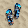 Out with the Guys 808 Island Slippahs - Unisex Graphic Flip Flops - D D