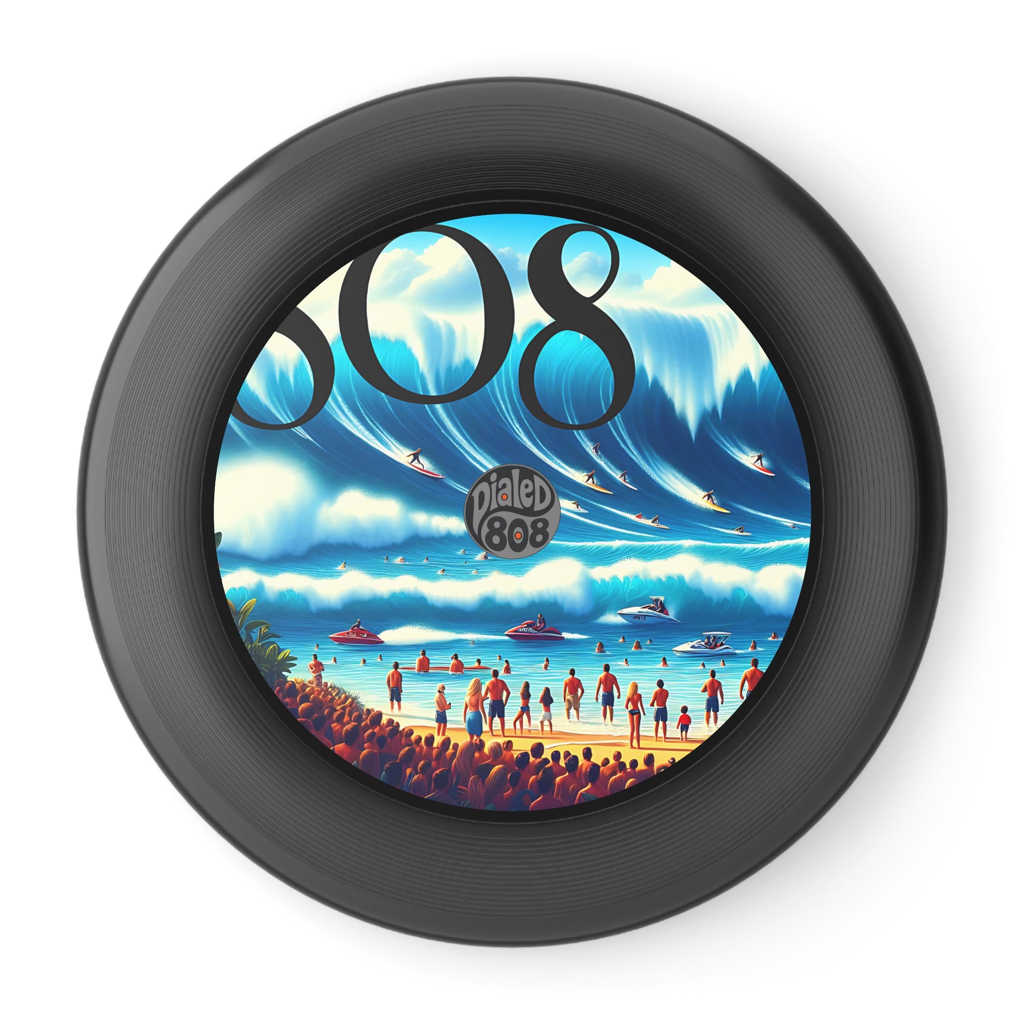 Big Wave Dave 808 Throwback LP Frisbee - Island Graphic Flying Disc