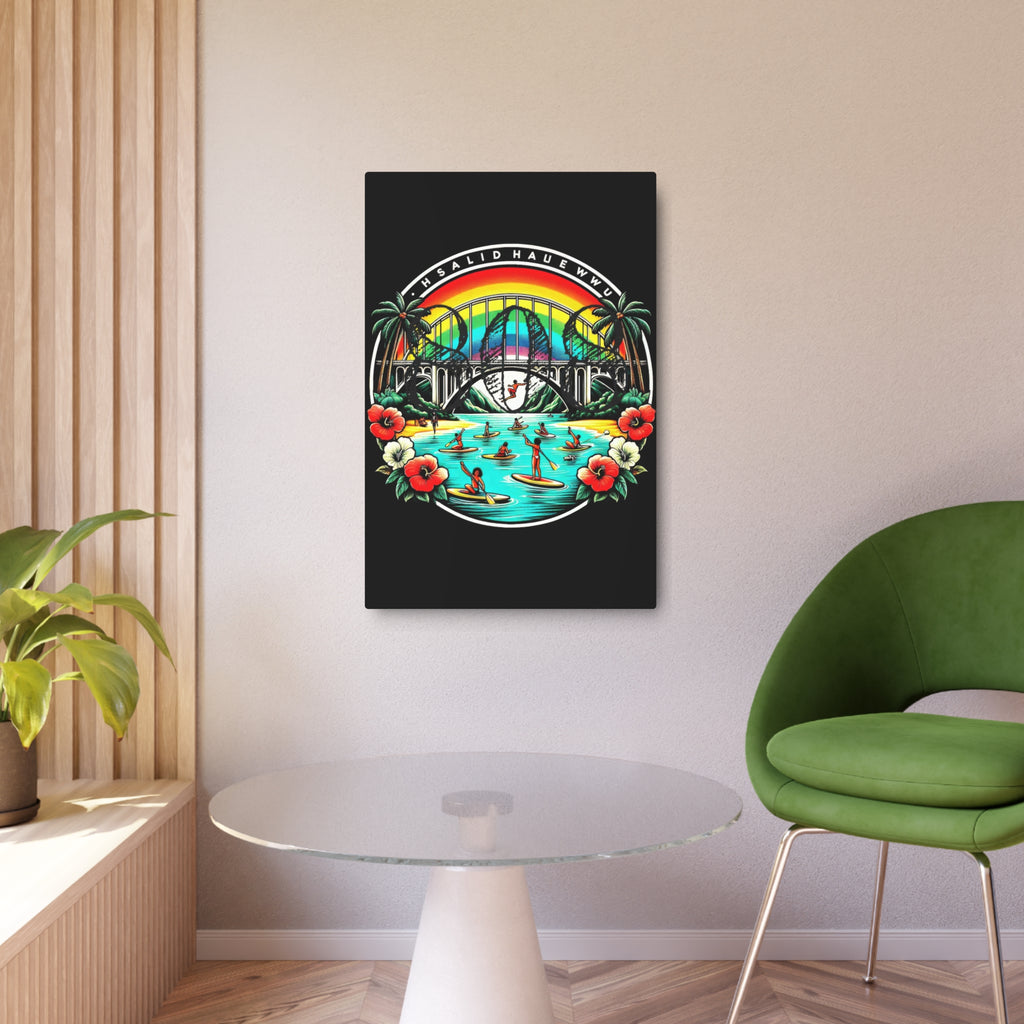 Rainbow Bridge 808 Aluminum Wall Art - Island Home Decor - D D