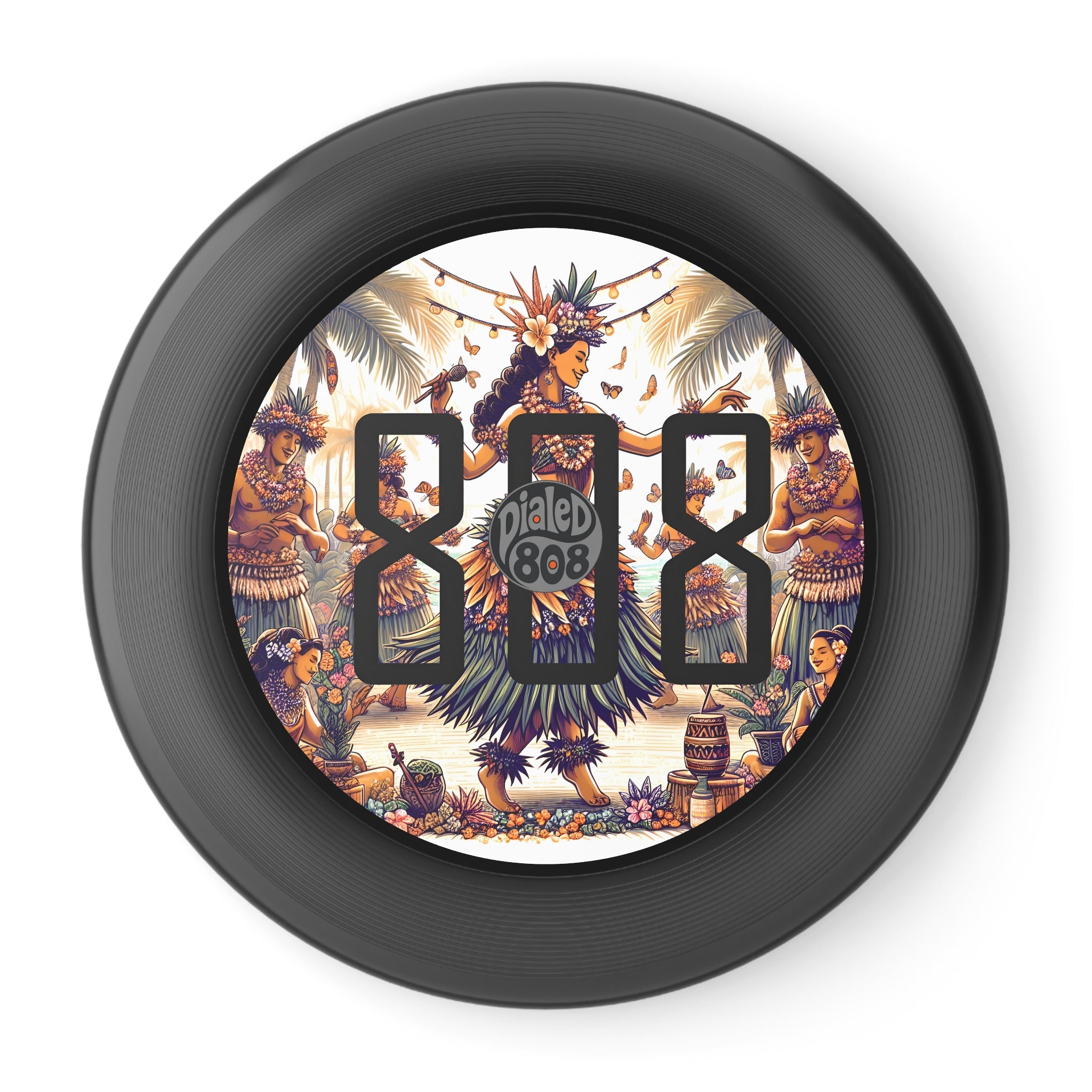 Hula Princess 808 Throwback LP Frisbee - Island Graphic Flying Disc