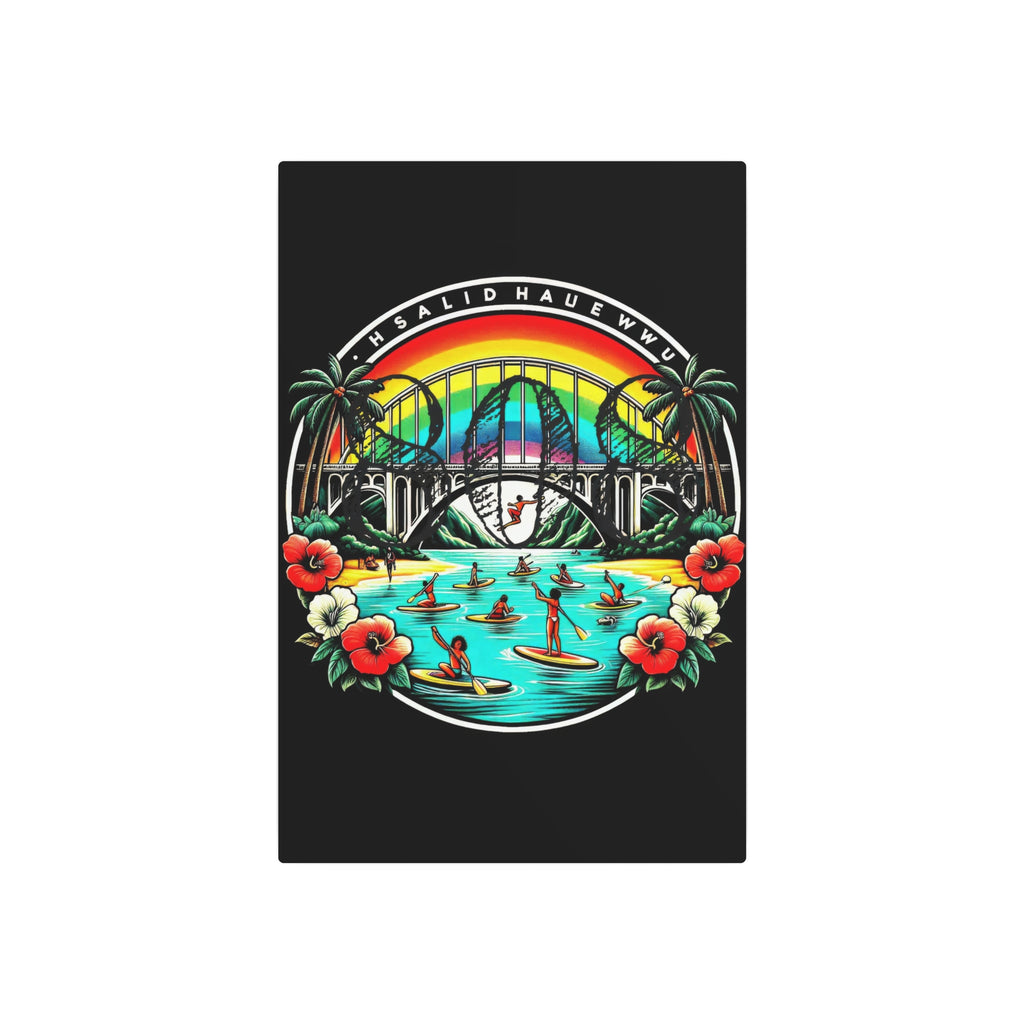 Rainbow Bridge 808 Aluminum Wall Art - Island Home Decor - D D
